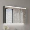 BRIGHT MDF Spiegelkast met LED Verlichting 120 cm 3 Deuren Badkamerkast met Soft Close