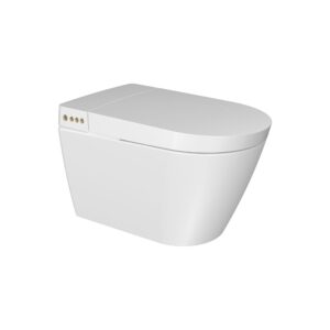 Creavit WQ Smart WC met Bidetfunctie & Afstandsbediening - Luxe Slim Toilet met Verwarmde Zitting, Zelfreinigend & Droogfunctie