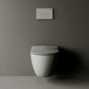 Creavit Free Hangtoilet Randloos Mat Koel Grijs Wandcloset Zonder Zitting Modern Rimless WC