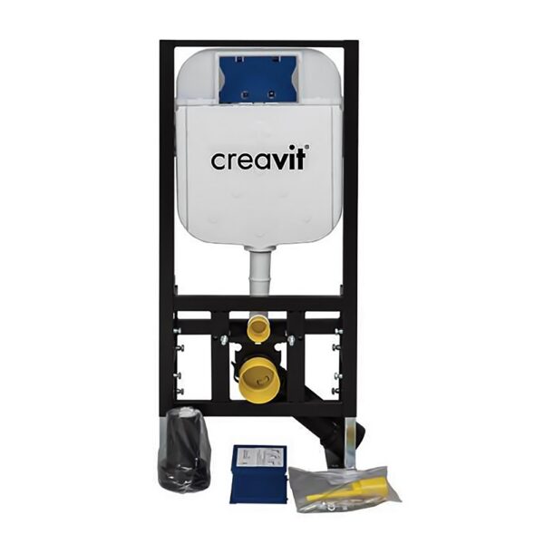 Creavit Inbouwreservoir 3 6L WC Inbouwframe met Spoelreservoir voor Hangtoilet Universeel Inbouwsysteem