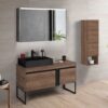 DREAM 120 cm Compleet Badkamermeubelset met LED Spiegelkast & Kolomkast