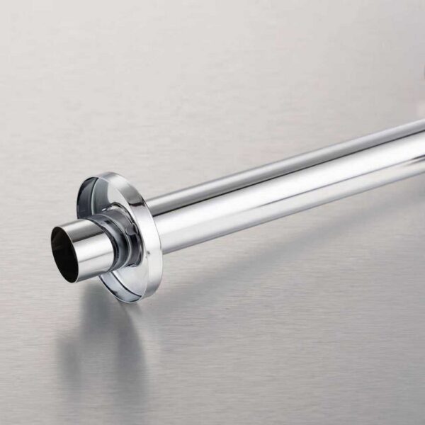 Design Bekersifon voor Wastafel Messing Verchroomd 54 x 32 mm Inclusief Muurbuis en Rozet
