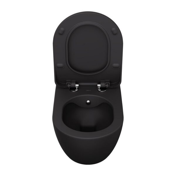 RIMOFF OPHANG WC MET RVS SPROEIER (BIDET), MAT ANTRACIET