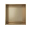 Inbouwnis 30x30x10 cm Geborsteld Goud