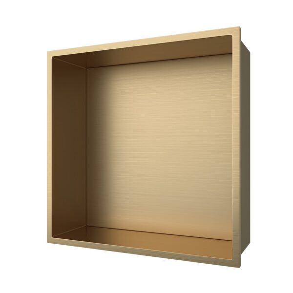 Inbouwnis 30x30x10 cm Geborsteld Goud