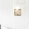 Inbouwnis 30x30x10 cm Geborsteld Goud