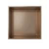 Inbouwnis 30x30x10 cm Geborsteld Koper