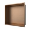 Inbouwnis 30x30x10 cm Geborsteld Koper