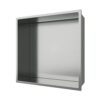 Inbouwnis 30x30x10 cm Geborsteld RVS