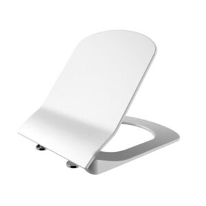 Creavit Elegant D-Model WC-Zitting | Soft Close, Quick Release, Duroplast, RVS Scharnieren - Glanzend Wit