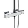 Optima Quadro Vierkante Opbouw Regendoucheset Chroom