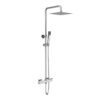Optima Quadro Vierkante Opbouw Regendoucheset Chroom