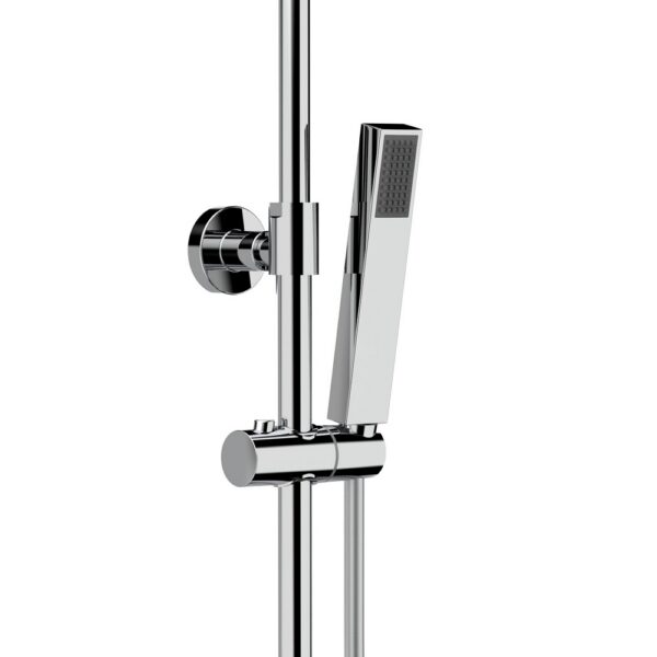 Optima Quadro Vierkante Opbouw Regendoucheset Chroom