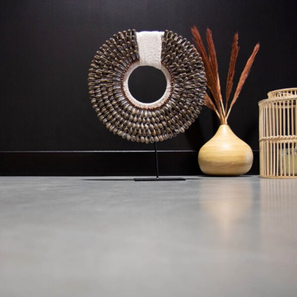 Hoge Plint 240 cm Recht Zwart Gefolied