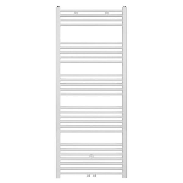 Handdoekradiator Middenaansluiting Wit Mat Geborsteld 1600x600 mm 828 Watt Design Badkamer Radiator