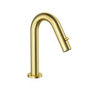 Design Fonteinkraan in Geborsteld Goud - Duurzaam RVS Fonteinkraantje voor Toilet en Badkamer