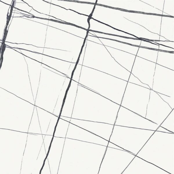 Nox White - 60x120 cm - Hoogglans Wit Marmerlook - Vloer en Wandtegel
