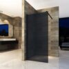 Inloopdouchewand Rookglas 100x200 cm 8 mm Veiligheidsglas met Antikalk Coating