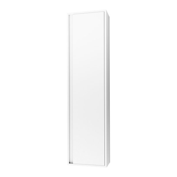 SALLY Badkamerkolomkast Mat Wit 135 cm - MDF Badkamerkast met Softclose Deur
