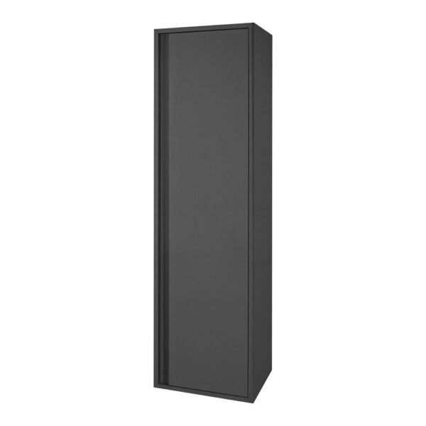 SALLY Badkamerkolomkast 160 cm MDF Badkamerkast met Softclose Deur Mat Grijs