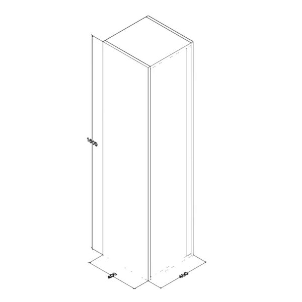 SALLY Badkamerkolomkast 35x160x35 cm