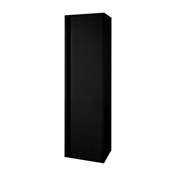 SALLY Badkamerkolomkast Mat Zwart 160 cm MDF Badkamerkast met Softclose Deur