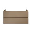 Sally XL Wastafelonderkast 118 x 60 x 45,3 cm - 2 Lades - Soft Close - Greeploos - Zand
