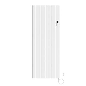 Elektrische Wandradiator 2000W Smart WiFi Digitale Programmeerbare Thermostaat 160 x 60,8 cm Glanzend Wit
