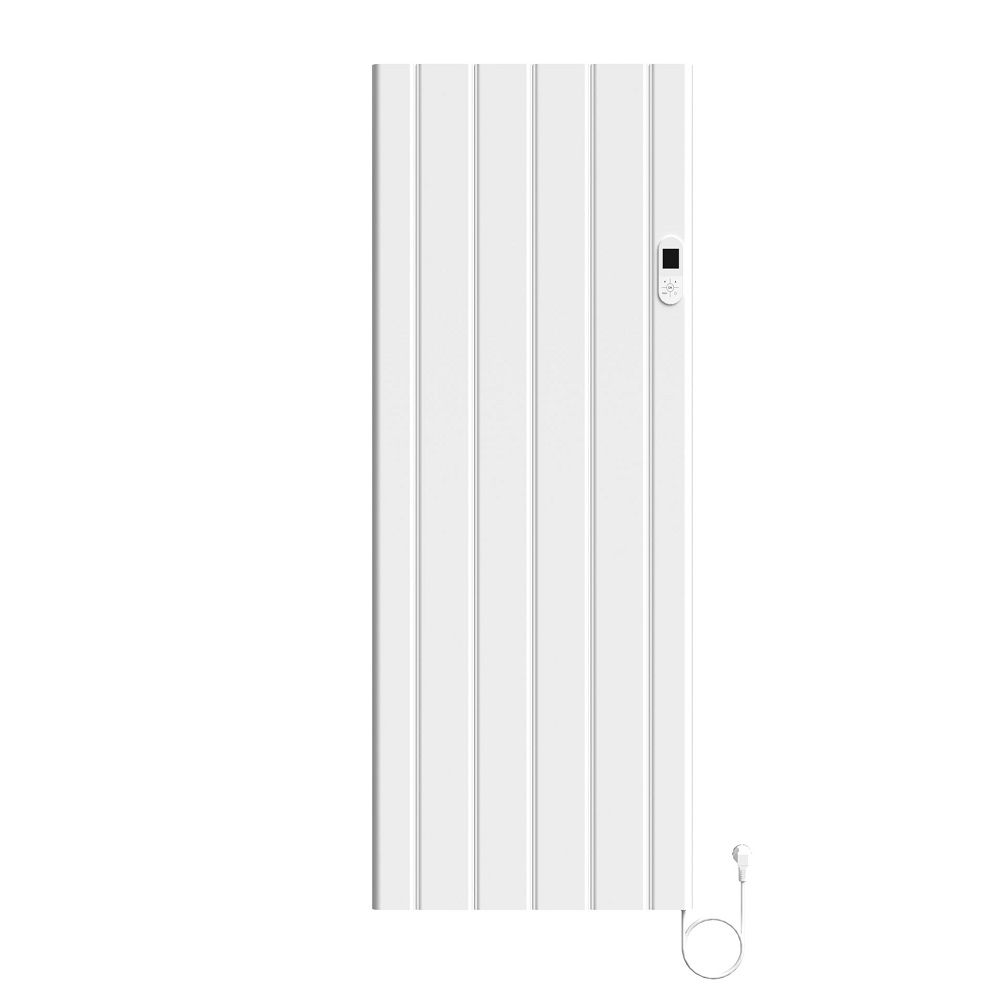 Elektrische Wandradiator 2000W Smart WiFi Digitale Programmeerbare Thermostaat 160 x 60,8 cm Glanzend Wit