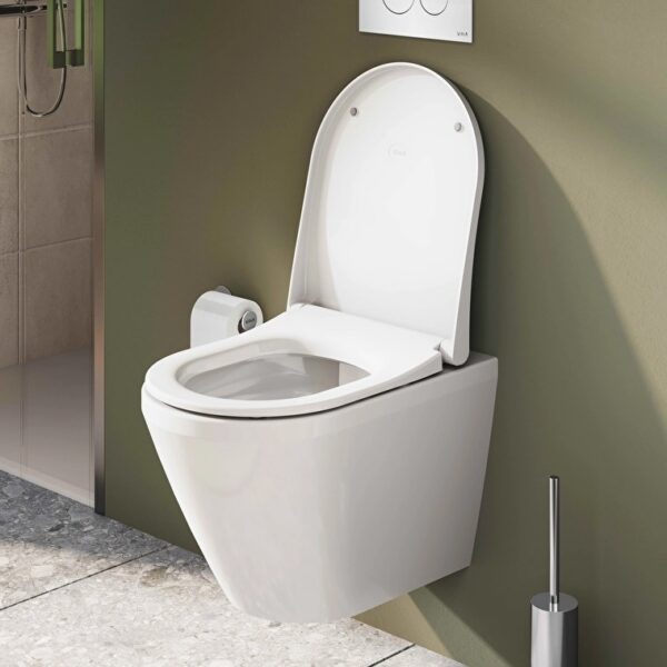 VitrA Integra Round Slimme WC Zitting van Duroplast met Softclose en Quick Release Wit