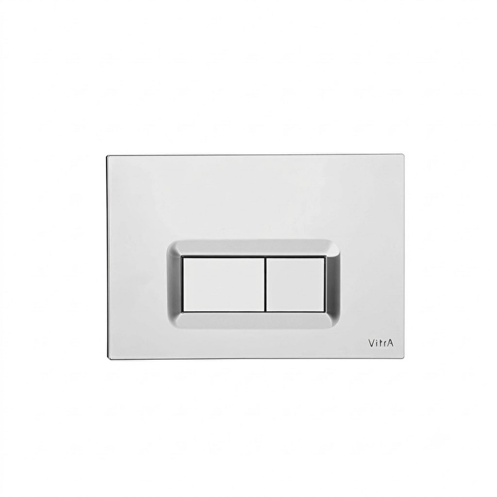 VitrA Loop R Bedieningspaneel Chroom - Dual Flush Bedieningsplaat voor V-Fix Inbouwreservoir