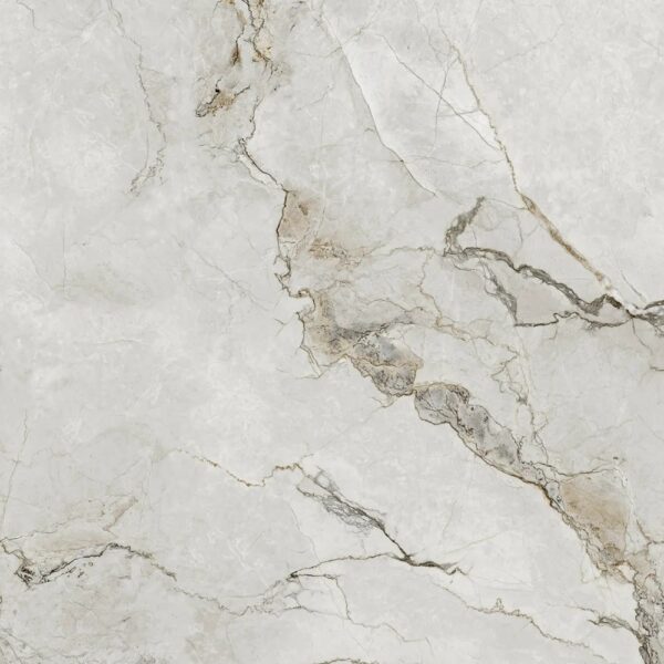 Adel White - 60x120 cm - Hoogglans Wit Marmerlook - Vloer en Wandtegel