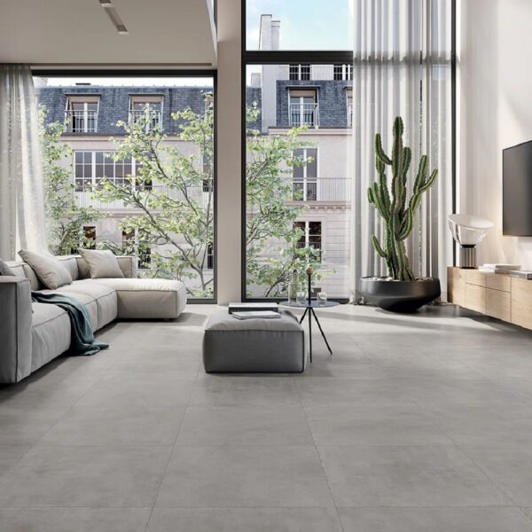 Pronto grey, 60x60cm, mat grijs betonlook r10 keramische vloer & wandtegel 1