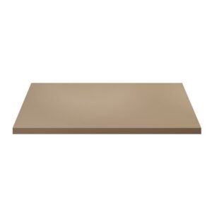 Sally XL Wastafelblad 76,4x45,5 cm - MDF Mat Zand - Wastafeltablet voor Badkamermeubel