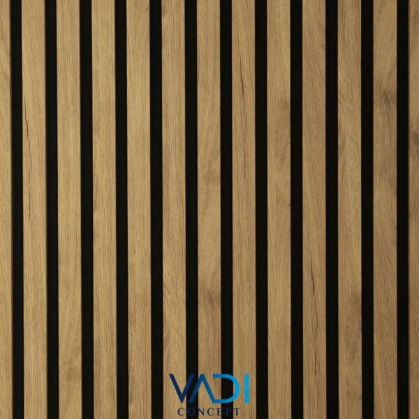 AKOESTISCHE WANDPANELEN, 113 TEAK, 3 ZIJDIG