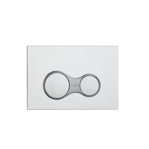 VitrA Sirius Bedieningspaneel Chroom - Dual Flush Bedieningsplaat voor V-Fix Inbouwreservoir