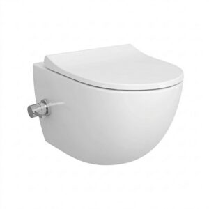 Vitra Sento Rim-Ex Wandcloset met Geïntegreerde Thermostatische Bidetkraan - Wandtoilet zonder Spoelrand