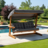 Vadi Concept VIVA 2400 Houten Schommelbank Antraciet FSC