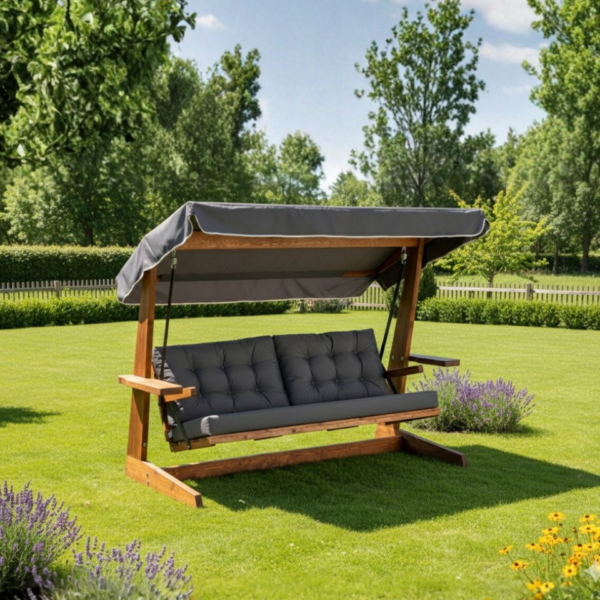Vadi Concept VIVA 2400 Houten Schommelbank Antraciet FSC15