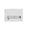 VitrA Loop T Bedieningspaneel Chroom Dual Flush Bedieningsplaat voor V Fix Inbouwreservoir