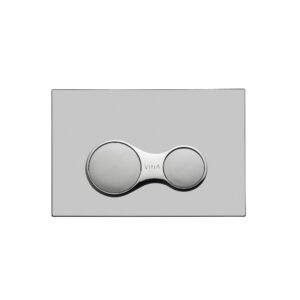 VitrA Sirius Bedieningspaneel Mat Chroom Dual Flush Bedieningsplaat voor V Fix Inbouwreservoir