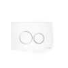 VitrA Origin Glas Bedieningspaneel Wit - Dual Flush Glazen Bedieningsplaat voor V-Fix Inbouwreservoir