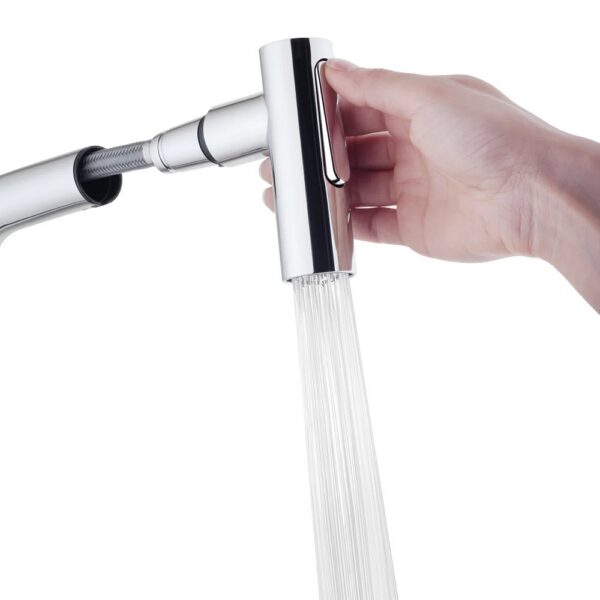 VitrA Masterline Uittrekbare Keukenkraan Chroom met Pull Out Handdouche