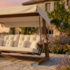Vadi Concept Luna 2600 Premium Houten Schommelbank Beige Crème