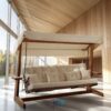 Vadi Concept Luna 2600 Premium Houten Schommelbank Beige Crème