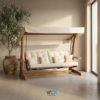 Vadi Concept Luna 2600 Premium Houten Schommelbank Beige Crème