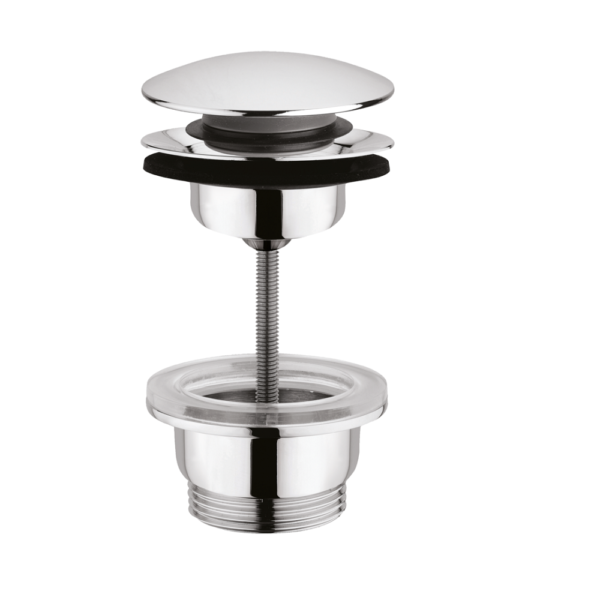 Design Afvoerplug Met En Zonder Overloop 2 In 1 Chroom