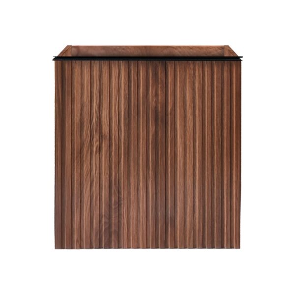 Mikaro Toiletmeubelonderkast 40 cm Walnoot - 1 Deur - Omkeerbaar - Met Greep - Softclose
