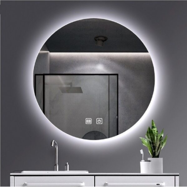 Ronde Led Spiegel Met Verwarming (Ø60cm)