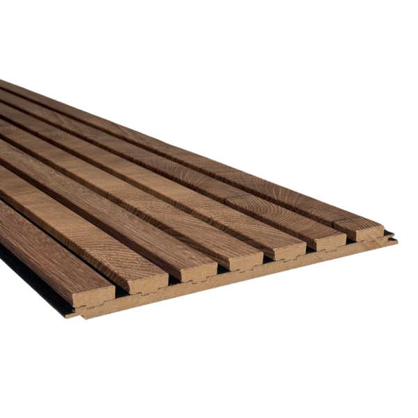 MDF Lamel Wandpaneel - 3D03 DONKER EIKEN - 30x280 cm